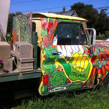 The Green Thumb - a colorful truck with graffiti painted on it - Fruits & Veggies Near Me - Water Mill, New York