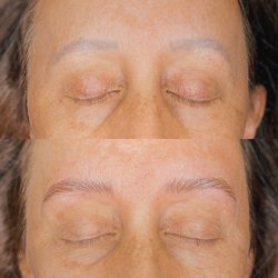 White Rabbit Studios - Before and after nano brow cover up don't by Jess Lee *previous work done by another studio