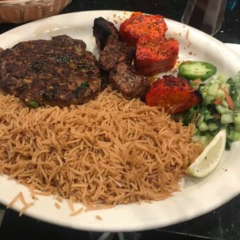 DeAfghanan Cuisine - combo kebob with brown rice - Afghan Near Me - Fremont, California DeAfghanan Cuisine - combo kebob with brown rice - Afghan Near Me - Fremont, California