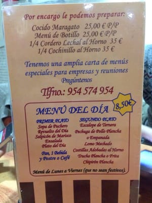 Menu photo 1 La Pulchra Seville, SE