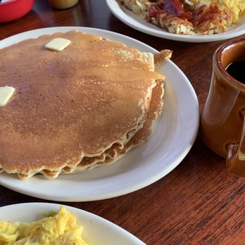 Crazy Otto's Diner Valencia - Look how HUGE those pancakes are compare to my other plates - Breakfast & Brunch Near Me - Valencia, California Crazy Otto's Diner Valencia - Look how HUGE those pancakes are compare to my other plates - Breakfast & Brunch Near Me - Valencia, California