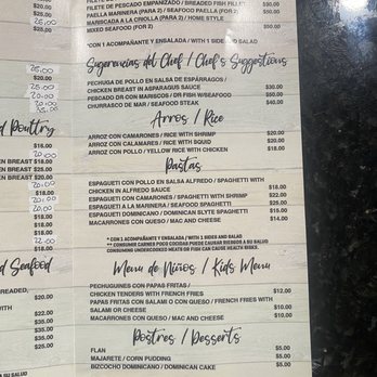 Aki E Restaurant Bar - Menu - Dominican Near Me - Hollywood, Florida