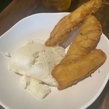 Grillin & Chillin Alehouse - Fish & chips (substituted with rice) - American Near Me - Hollister, California Grillin & Chillin Alehouse - Fish & chips (substituted with rice) - American Near Me - Hollister, California