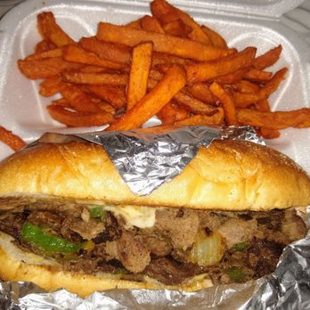 Food To Go - Philly cheesesteak w/ sweet potato fries - Breakfast & Brunch Near Me - Clarkston, Georgia