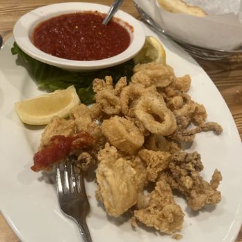 De Lucia's Italian Restaurant - Fried calamari with marinara - Italian Near Me - Lake Forest, California De Lucia's Italian Restaurant - Fried calamari with marinara - Italian Near Me - Lake Forest, California