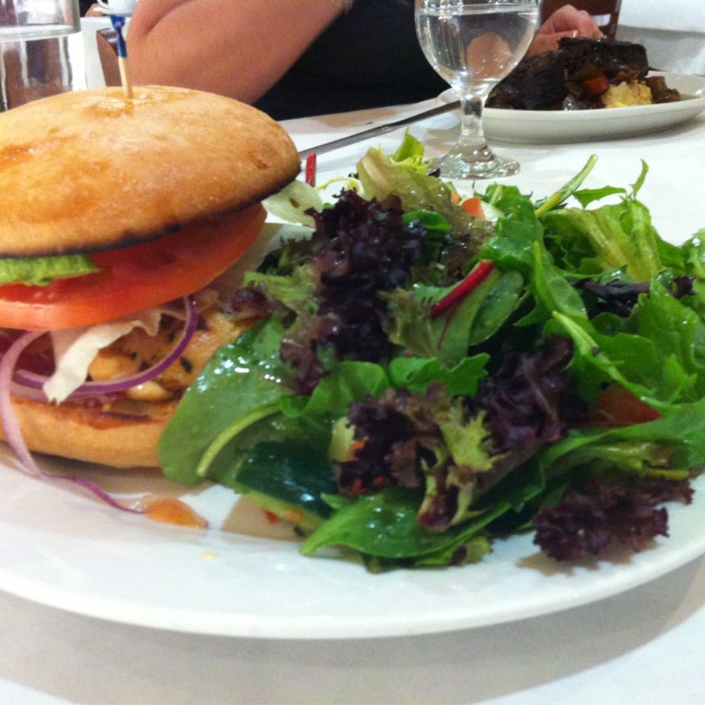 Mirabelle Cafe - Chicken breast sandwich and salad - Desserts Near Me - Fair Oaks, California