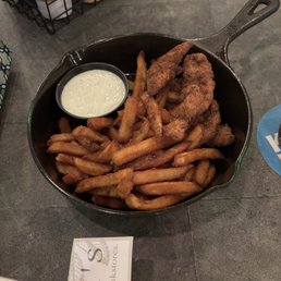 Kids chicken tenders and fries with ranch Kids chicken tenders and fries with ranch