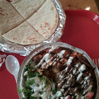 Gyro Guys - Webster - #3 plate small.chicken/ lamb with rice & salad,.Pita bread is $1 .Total w/drink $12.17,Tzatziki needs work. Tasted like ranch. - Mediterranean Near Me - Webster, Texas Gyro Guys - Webster - #3 plate small.chicken/ lamb with rice & salad,.Pita bread is $1 .Total w/drink $12.17,Tzatziki needs work. Tasted like ranch. - Mediterranean Near Me - Webster, Texas