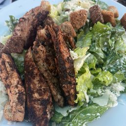Caesar salad with jerk chicken Caesar salad with jerk chicken