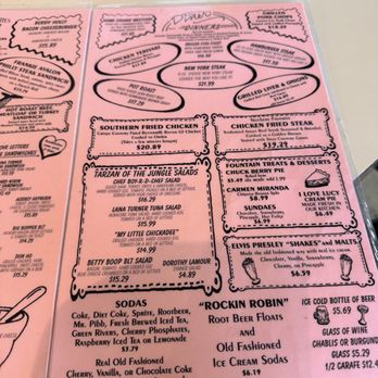 Peggy Sue's 50's Diner - Menu - Pizza Near Me - Yermo, California Peggy Sue's 50's Diner - Menu - Pizza Near Me - Yermo, California