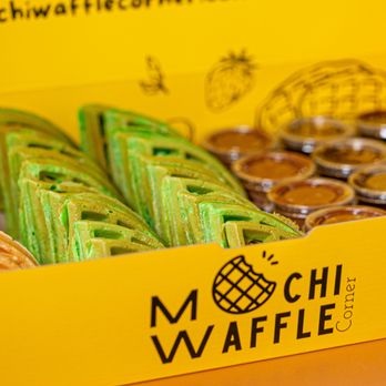 Mochi Waffle Corner - Mochi Waffle Box with Toppings - Waffles Near Me - Mountain View, California Mochi Waffle Corner - Mochi Waffle Box with Toppings - Waffles Near Me - Mountain View, California