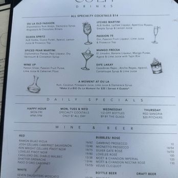 OU LA - Brunch cocktail menu - Cocktail Bars Near Me - Carteret, New Jersey OU LA - Brunch cocktail menu - Cocktail Bars Near Me - Carteret, New Jersey
