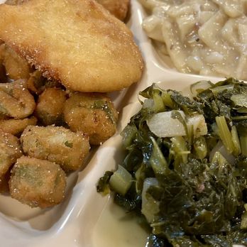 Granny's Family Restaurant - Turnip greens, hot water cornbread, chicken and dumplings, fried okra, fried chicken and jalapeño popper - Salad Near Me - West Monroe, Louisiana Granny's Family Restaurant - Turnip greens, hot water cornbread, chicken and dumplings, fried okra, fried chicken and jalapeño popper - Salad Near Me - West Monroe, Louisiana