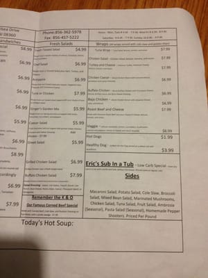 Menu photo 1 Jersey Jerry's Vineland, NJ