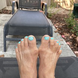 Hand painted flowers