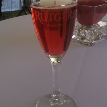 Rutgers University - This champagne flute during the pre-grad toast event was free, but the drink is the non-alcoholic version of Shirley Temple - Colleges & Universities Near Me - Newark, New Jersey Rutgers University - This champagne flute during the pre-grad toast event was free, but the drink is the non-alcoholic version of Shirley Temple - Colleges & Universities Near Me - Newark, New Jersey