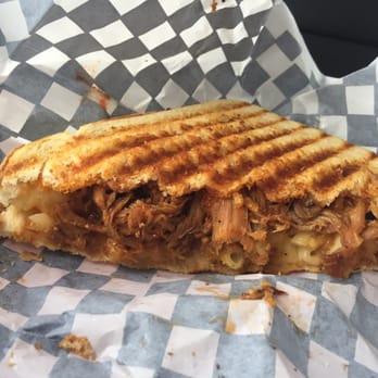 Hop "N" Hog - Pulled pork & Mac n cheese sourdough panini $14 with side - Barbeque Near Me - Clearwater, British Columbia Hop "N" Hog - Pulled pork & Mac n cheese sourdough panini $14 with side - Barbeque Near Me - Clearwater, British Columbia