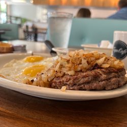 Tops Cafe - Chopped Sirloin Steak and Eggs