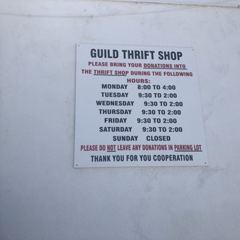 Guild Thrift Shop - Hours - Thrift Stores Near Me - Tehachapi, California