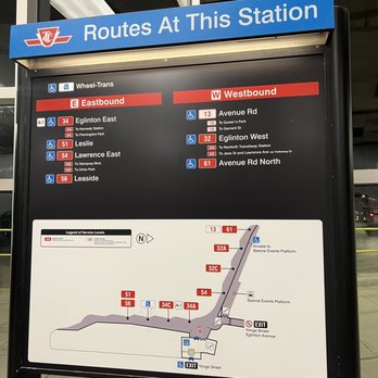 Eglinton Station - TTC Eglinton Station - signage - Train Stations Near Me - Toronto, Ontario Eglinton Station - TTC Eglinton Station - signage - Train Stations Near Me - Toronto, Ontario