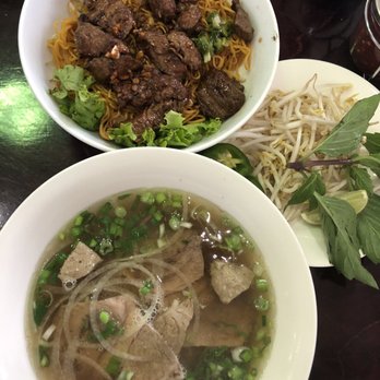 Pho 544 - Pho Chin Bo Vien and Shaken Beef Garlic Noodles - Vietnamese Near Me - Murphy, Texas