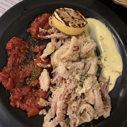 Calamari $18 fra diavolo sauce, garlic aioli, artichoke, lemon Calamari $18 fra diavolo sauce, garlic aioli, artichoke, lemon