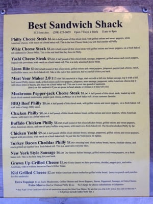 Menu photo 7 Best Sandwich Shack Coeur d'Alene, ID Menu photo 7 Best Sandwich Shack Coeur d'Alene, ID