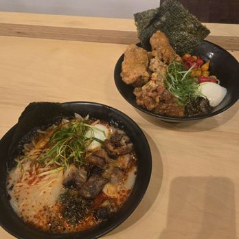Kaedama Battleship - Beef Belly Ramen Triple Chicken Tsukemen - Ramen Near Me - San Antonio, Texas Kaedama Battleship - Beef Belly Ramen Triple Chicken Tsukemen - Ramen Near Me - San Antonio, Texas