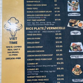 Viet Time - Menu - Vietnamese Near Me - San Bruno, California Viet Time - Menu - Vietnamese Near Me - San Bruno, California