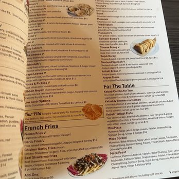 Cafe X2O, Claremont - Menu 4 - Lebanese Near Me - Claremont, California