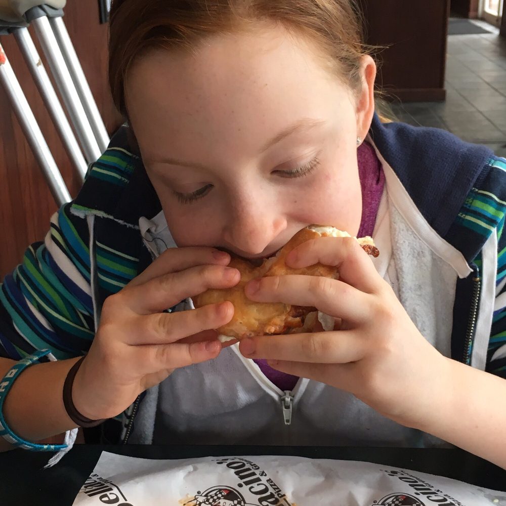 Bellacino's Pizza & Grinders - My daughter could not stop!! So good! - Pizza Near Me - Arnold, Missouri