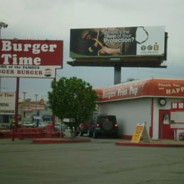 a burger time sign