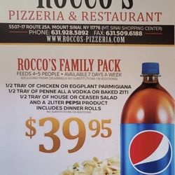 Rocco's Pizzeria - Family deal