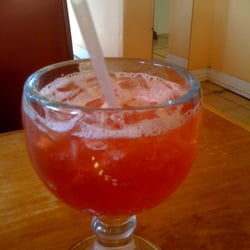 El Vallarta's Mexican Restaurant - Medium Raspberry Margarita on the rocks!!!