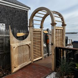 Crosby Fence Company - Custom arbor and gate