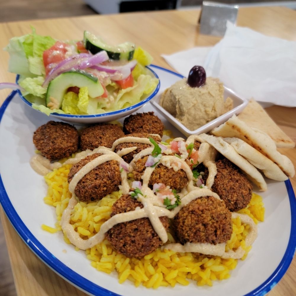 Yasou Cafe - Falafel Plate - Mediterranean Near Me - Tallahassee, Florida Yasou Cafe - Falafel Plate - Mediterranean Near Me - Tallahassee, Florida