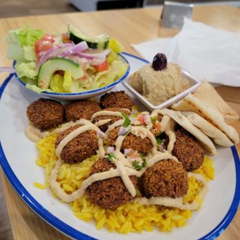 Yasou Cafe - Falafel Plate - Mediterranean Near Me - Tallahassee, Florida Yasou Cafe - Falafel Plate - Mediterranean Near Me - Tallahassee, Florida