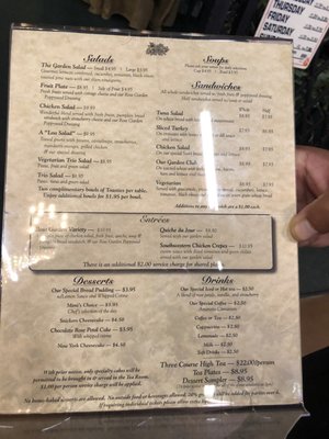 Menu photo 4 The Rose Garden Tea Room Arlington, TX