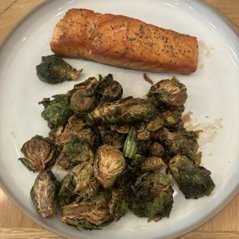 Magnolia Table - Salmon with Brussels - Breakfast & Brunch Near Me - Waco, Texas Magnolia Table - Salmon with Brussels - Breakfast & Brunch Near Me - Waco, Texas