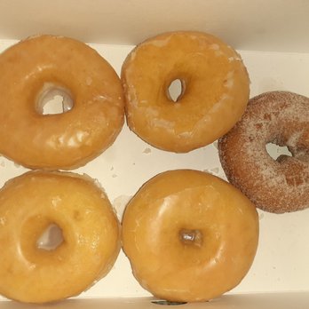 SJ Donuts - six glazed donuts in a box - Donuts Near Me - Denton, Texas