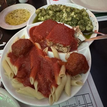 Iarias Italian Restaurant - Pesto gnocchi, Lasagne, penne with meatballs. - Italian Near Me - Indianapolis, Indiana Iarias Italian Restaurant - Pesto gnocchi, Lasagne, penne with meatballs. - Italian Near Me - Indianapolis, Indiana