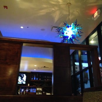 Mongo - Glass blown light over the entrance - Mongolian Near Me - Pearland, Texas