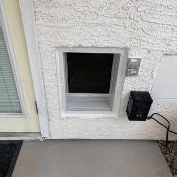 Residential Express Services - Dog door installation and electrical socket moved (exterior) - Drywall Installation & Repair Near Me - Las Vegas, Nevada