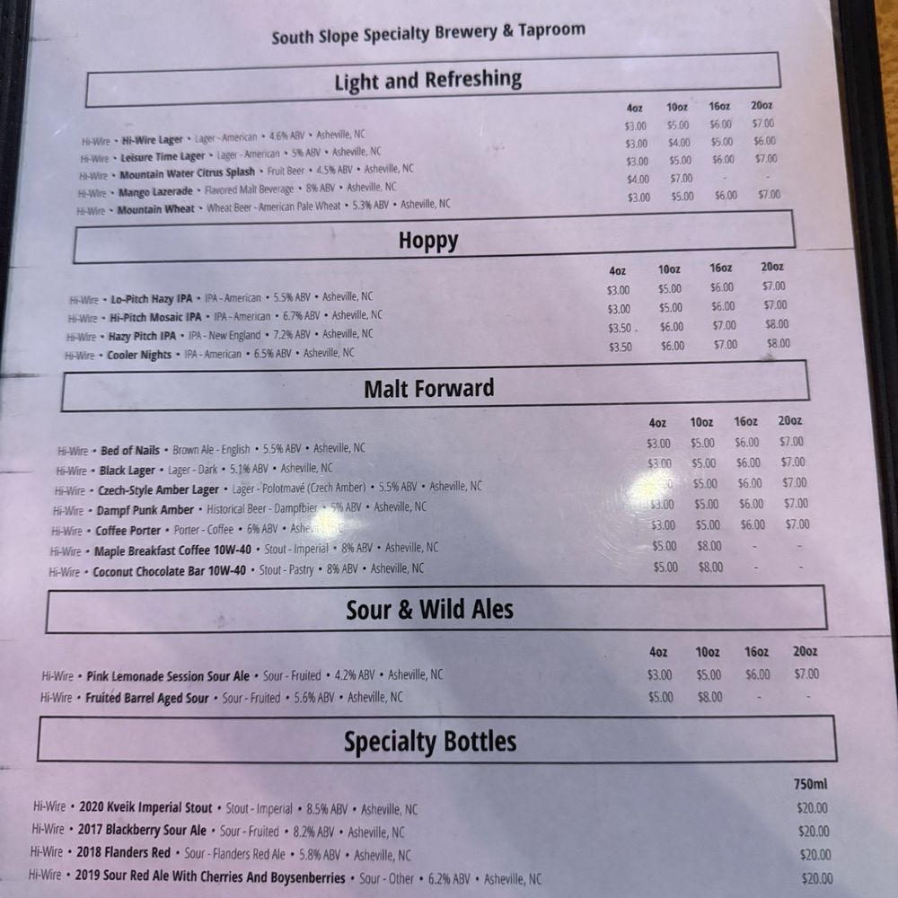 Hi-Wire Brewing - Beer menu - Breweries Near Me - Asheville, North Carolina Hi-Wire Brewing - Beer menu - Breweries Near Me - Asheville, North Carolina