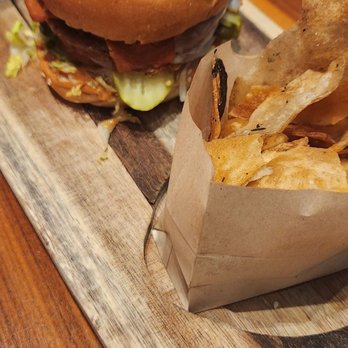 GRANVILLE - Plant based vegan cheeseburger and homemade chips - New American Near Me - Pasadena, California