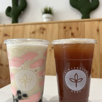 Sinceretea - Jasmine milk tea cloud & peony plum tea - Bubble Tea Near Me - San Jose, California Sinceretea - Jasmine milk tea cloud & peony plum tea - Bubble Tea Near Me - San Jose, California