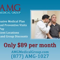 AMG Medical Group - All-Inclusive Medical Plans Only $89 per month. Call (877-AMG-1027)
