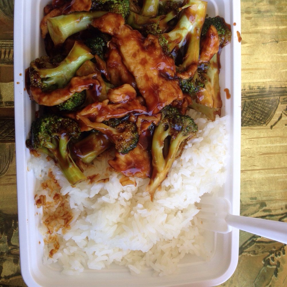 Fortune East - Chicken and broccoli with white rice - Chinese Near Me - New Hyde Park, New York