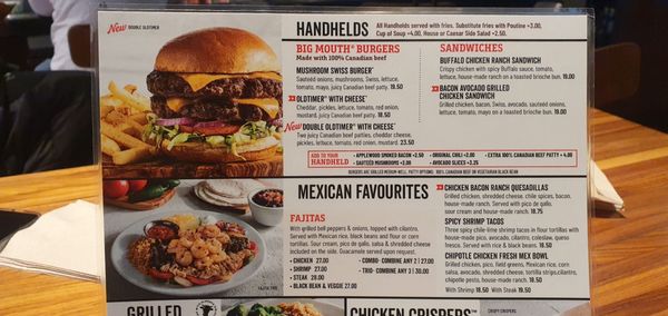 Menu photo 5 Chili's Calgary, AB