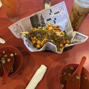 K-Bop Korean Kitchen - Strawberry mango boba, Kimchi Fries and Bulgogi, Brown Sugar boba - Korean Near Me - Jacksonville, Florida K-Bop Korean Kitchen - Strawberry mango boba, Kimchi Fries and Bulgogi, Brown Sugar boba - Korean Near Me - Jacksonville, Florida